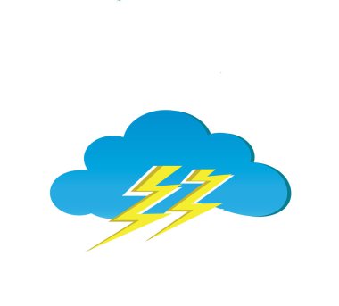 beyaz arka plan üzerinde izole parlayan cıvatalar basit simgesi ile bulut