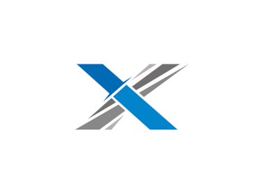 Soyut basit iş logosu beyaz arka planda izole