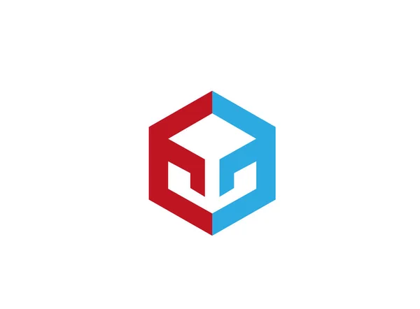 Logotipo Negócio Simples Abstrato Isolado Fundo Branco —  Vetores de Stock