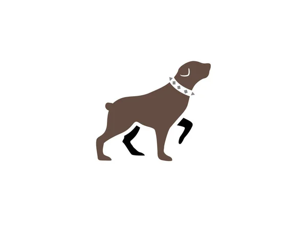 狗简单的图标隔离在白色背景 — 图库矢量图片