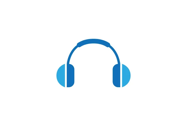 Auriculares Icono Simple Aislado Sobre Fondo Blanco — Archivo Imágenes Vectoriales