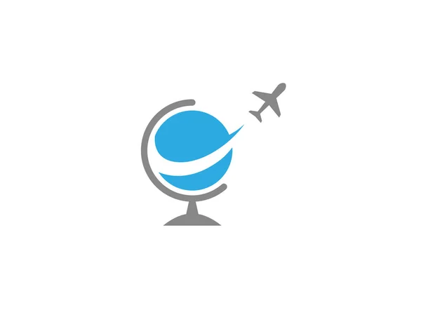 Avión Icono Simple Aislado Sobre Fondo Blanco — Vector de stock