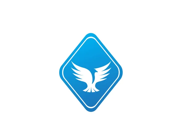 Eagle Logo Design Izolált Fehér Háttér — Stock Vector