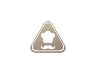 beyaz arka plan üzerinde izole şef basit simgesi 