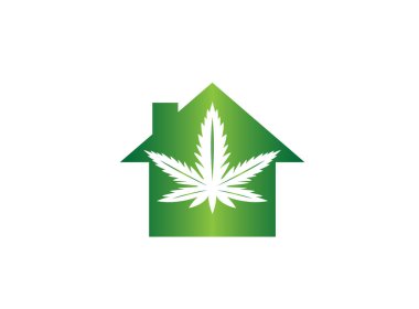 Beyaz arka planda izole edilmiş esrar basit simgesi 