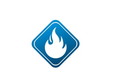 beyaz arka plan üzerinde izole yangın düz simgesi 