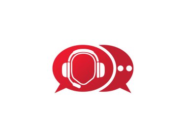 Kulaklıklar beyaz arkaplanda izole edilmiş basit simge 