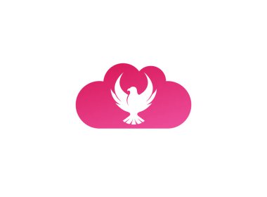 Kartal logo tasarımı beyaz arka plan üzerinde izole