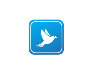 Kartal logo tasarımı beyaz arka plan üzerinde izole