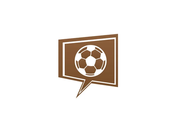 足球简单的图标隔离在白色背景 — 图库矢量图片