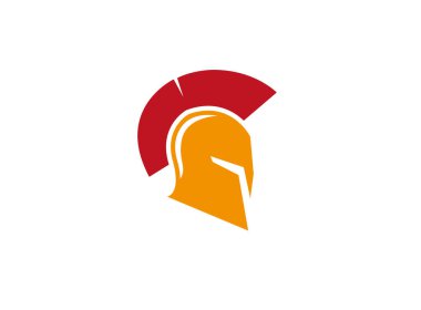 Savaşçı kask basit simgesi beyaz arka planda izole 