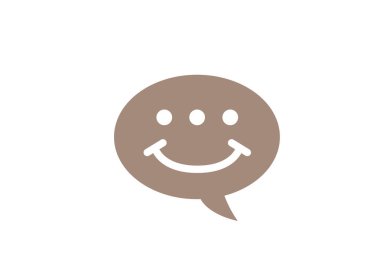 Beyaz arkaplanda konuşma balonu simgesi izole edildi