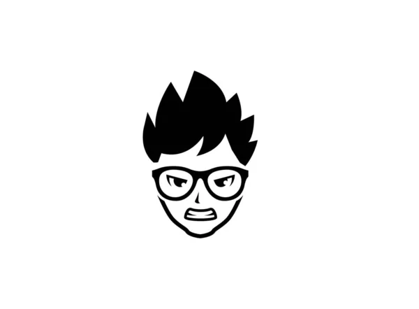 Hipster Icono Aislado Sobre Fondo Blanco — Vector de stock