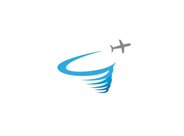 Avión Icono Simple Aislado Sobre Fondo Blanco — Vector de stock