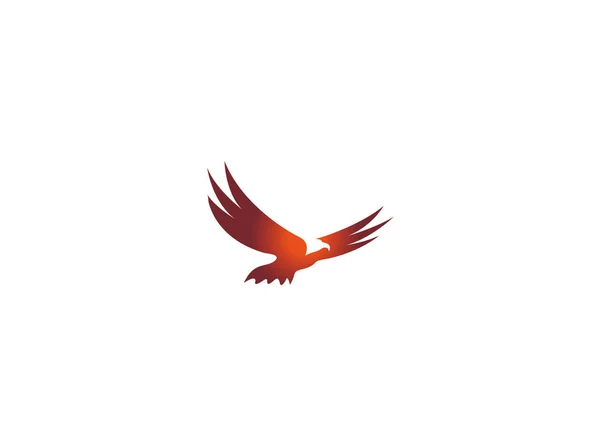 Eagle Logo Projekt Białym Tle — Wektor stockowy