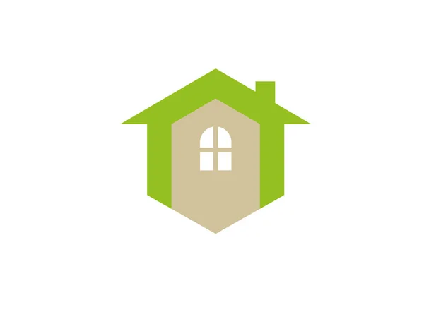 Building Simple Icon Geïsoleerd Witte Achtergrond — Stockvector