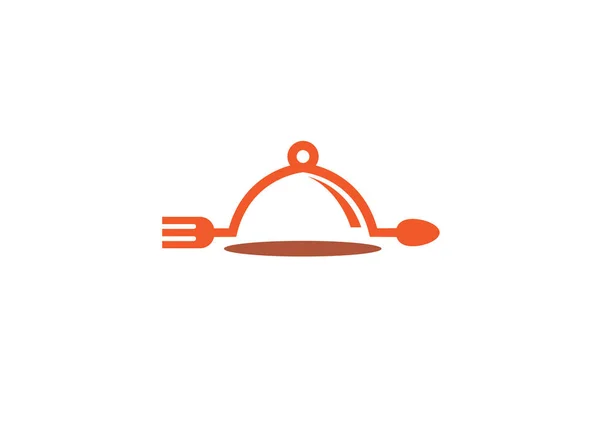 Restaurace Dish Ikona Izolovaná Bílém Pozadí — Stockový vektor