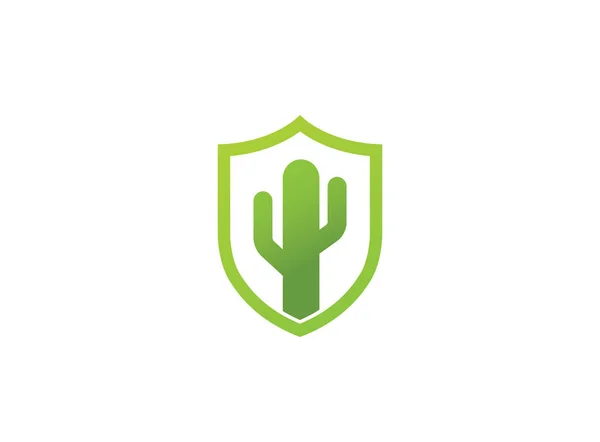 Icono Cactus Verde Aislado Sobre Fondo Blanco — Archivo Imágenes Vectoriales