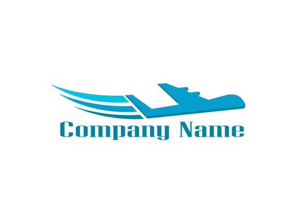 Plane Logo Koncept Vektorbild Logotypdesign Illustration Vit Bakgrund — Stockfoto