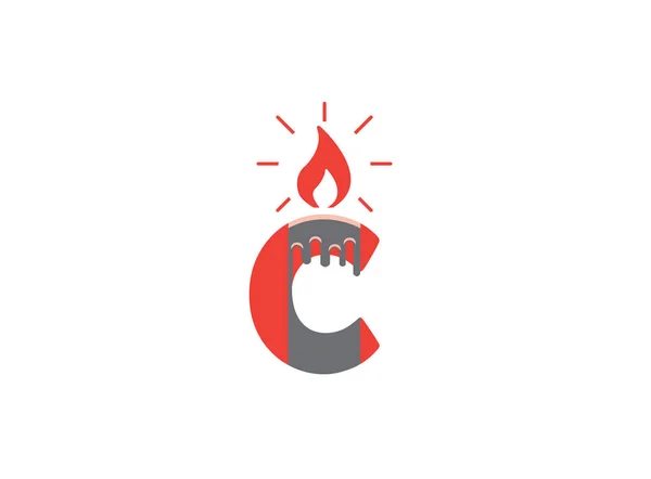 Cera Candlewick Para Ilustração Design Logotipo Fundo Isolado Branco — Fotografia de Stock