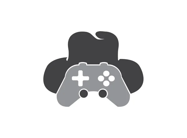 Analoge Hat Gamer Console Spy Symbool Vector Logo Ontwerp Illustratie — Stockfoto