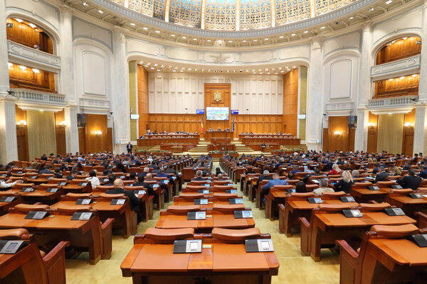 Romanian Parliament - voting session of the Chamber of Deputies