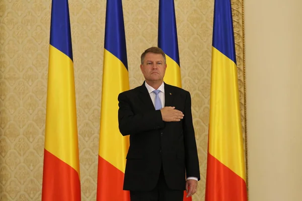 Тудоза уряд-присяги в церемонії-Румунська політика — стокове фото