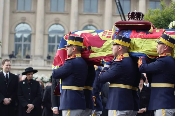 Romania - Re Mchael I - Funerale reale — Foto Stock