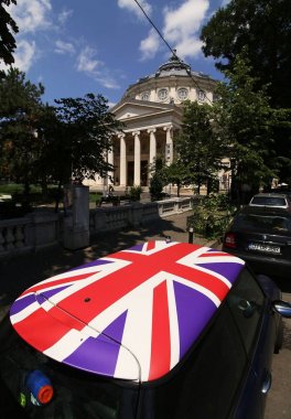 The Romanian Athenaeum - concert hall in Bucharest clipart