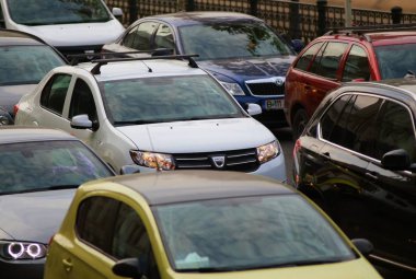 Bükreş'te trafik sıkışıklığı