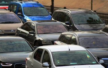 Bükreş'te trafik sıkışıklığı