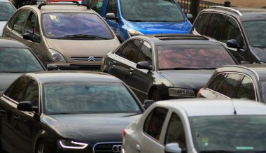 Bükreş'te trafik sıkışıklığı