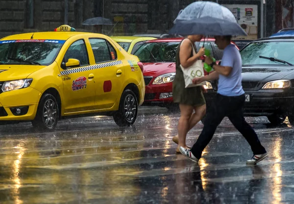 Atasco de tráfico en Bucarest —  Fotos de Stock