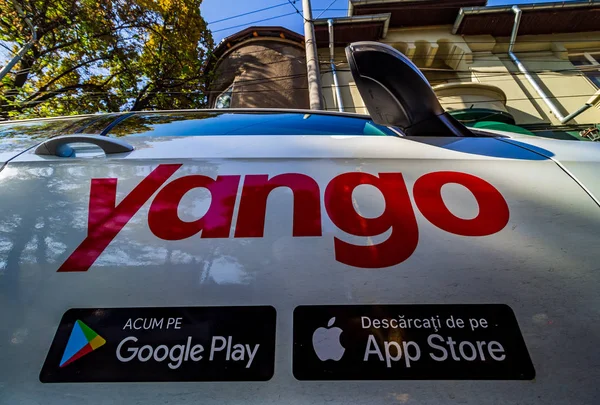 Yango - Romanya'da Yandex taksi — Stok fotoğraf