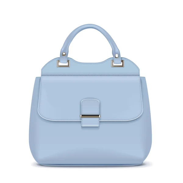 Sac Main Vector Blue Femme Isolé Sur Fond Blanc — Image vectorielle