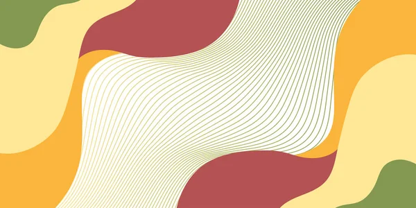 Renkli organik şekillerle çevrili ince ve dalgalı çizgilerden oluşan merkezi bir alana sahip canlı ve soyut bir arka plan.