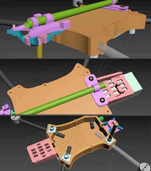 3d yapısı. Soyut 3d render.