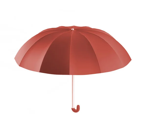 Guarda-chuva vermelho, renderização 3d . — Fotografia de Stock