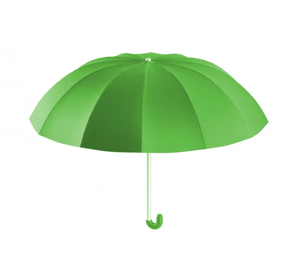 Guarda-chuva verde, renderização 3d . — Fotografia de Stock