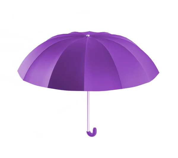 Regenschirm lila, 3D-Renderer. — Stockfoto