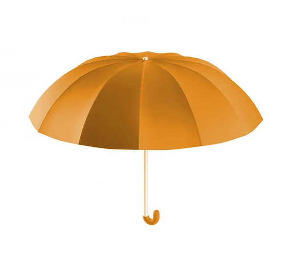 Regenschirm orange, 3D-Renderer. — Stockfoto