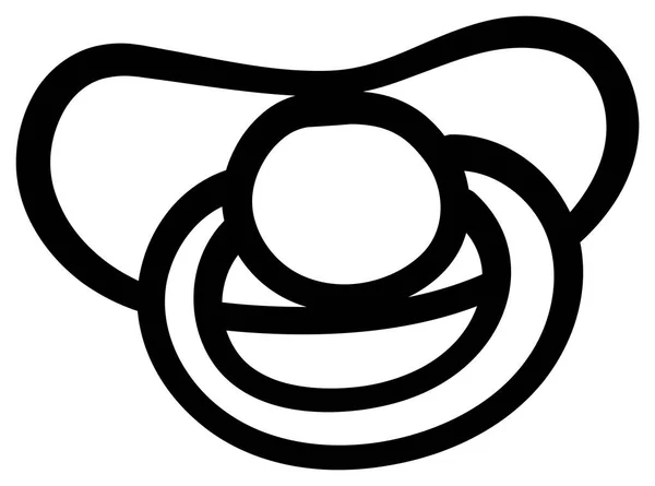Ikona manekina dziecka z podszewką na białym tle — Wektor stockowy