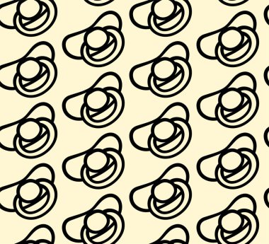 Sarı arka plandaki çizgilerde meme başı deseni