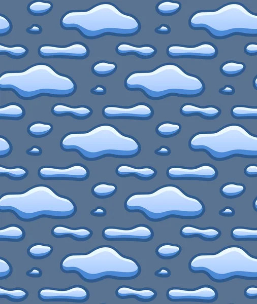 Seamless mönster med moln på blå bakgrund. — Stock vektor