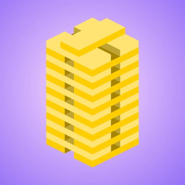 Vektör biyometrik bir piramit whetstones bir