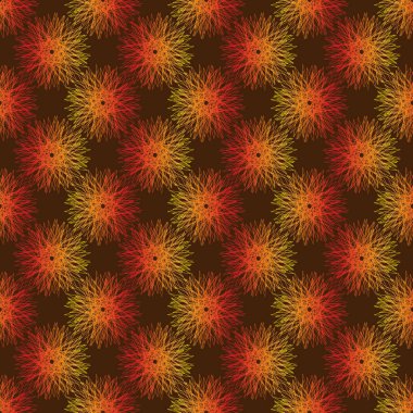 Arka plan, tekstil veya duvar kağıdı için dikişsiz vektör deseni geometrik soyutlama karahindiba gradyanı