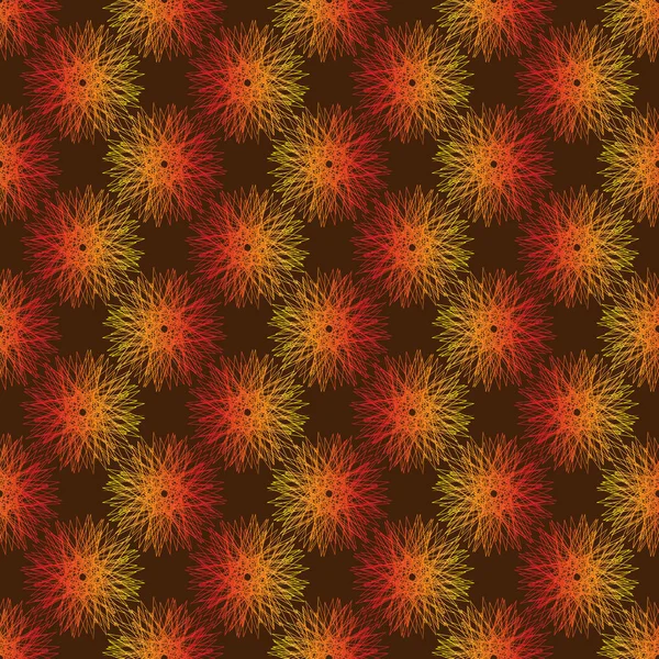 Gradiente Diente León Abstracción Geométrica Patrón Vectorial Inconsútil Para Fondo — Vector de stock