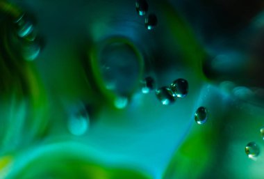 soyut su damla arka plan yeşil mavi sarı