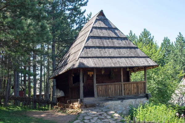 Wieś Etniczna Sirogojno Zlatibor Serbia Europa — Zdjęcie stockowe