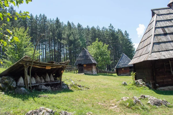 Wieś Etniczna Sirogojno Zlatibor Serbia Europa — Zdjęcie stockowe
